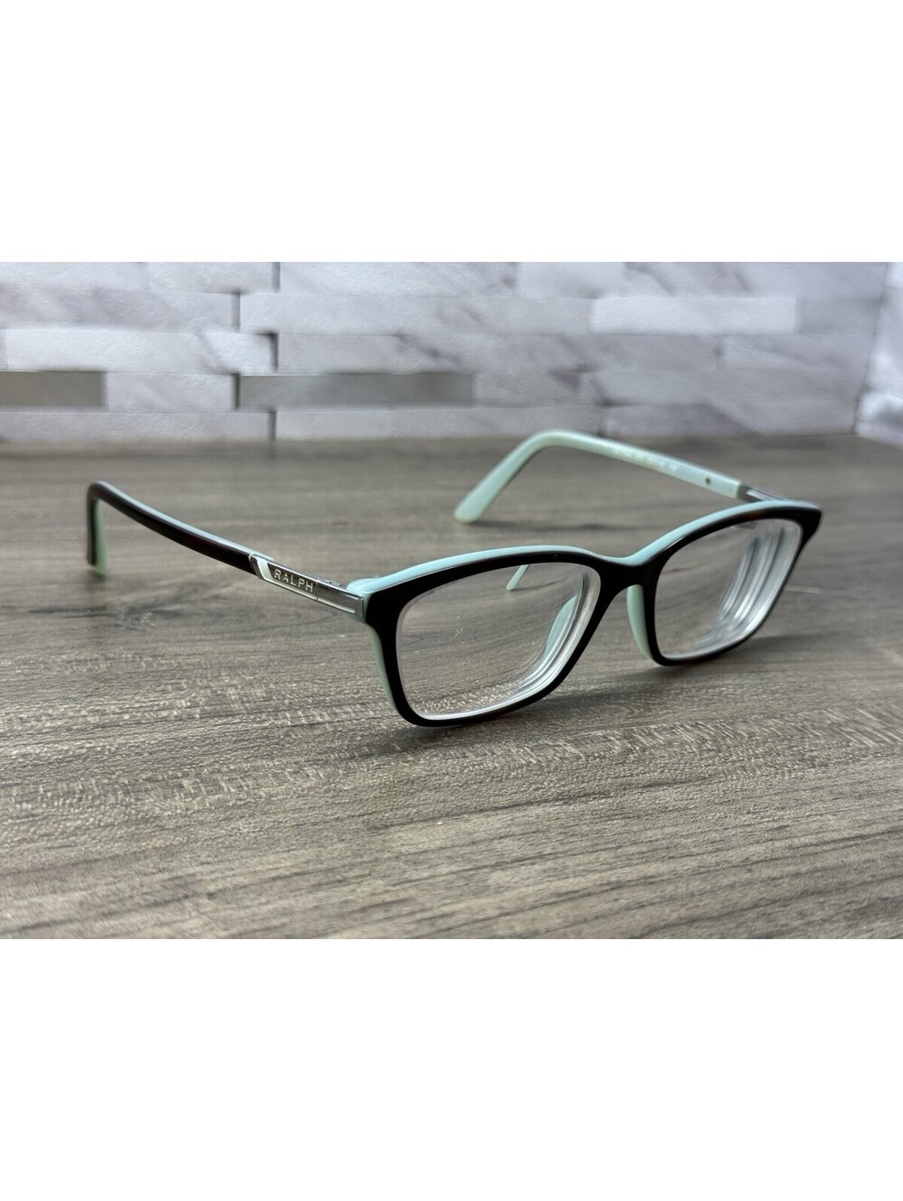 Ralph Lauren RA7044 1139 Eyeglasses Black White Cat Eye 52[]16-135 *FRAMES ONLY